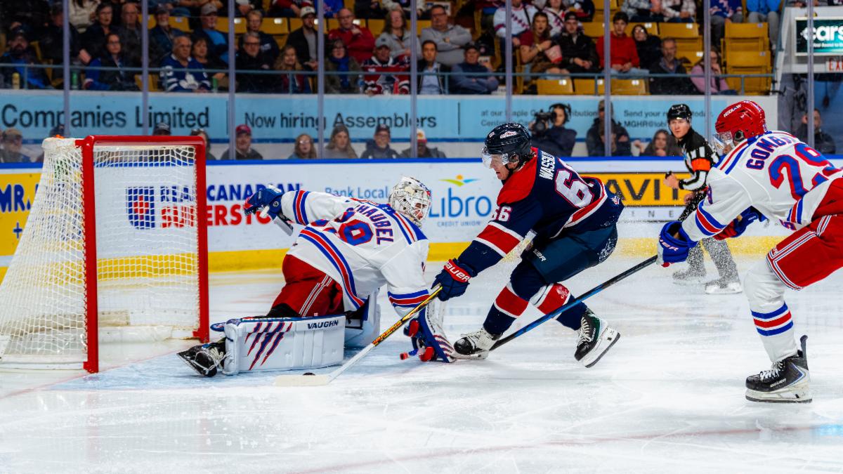 Saginaw Spirit Fall in Overtime to Kitchener Rangers; Wassilyn Extends Goal Streak