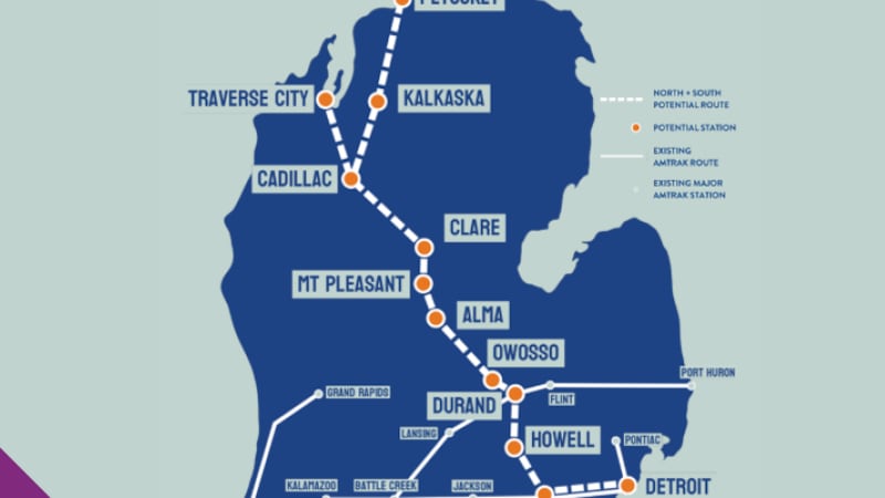 A study exploring a potential railway route across Michigan is in its final stages and could...