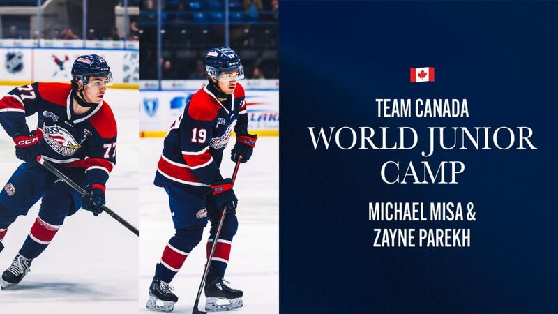 A pair of Saginaw Spirit stars, forward Michael Misa and defenseman Zayne Parekh, are on the...