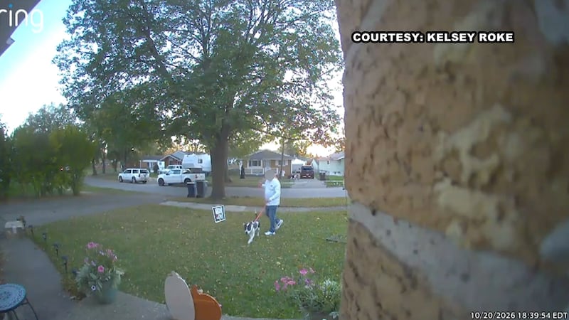 A Flint homeowner is questioning why her political sign was knocked down after video showed a...