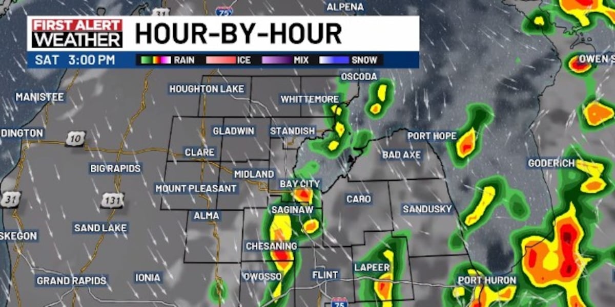 Spotty showers Friday, better chance Saturday, most dry Sunday