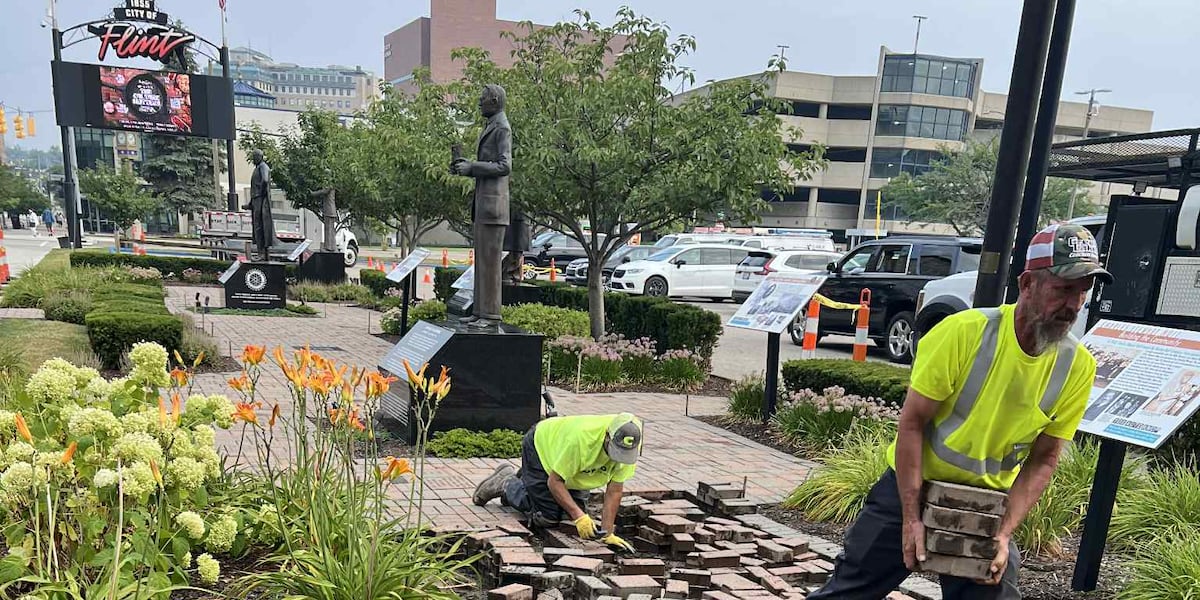 Back to the Bricks® to revamp Flint’s Automotive Pioneer Statue Plaza