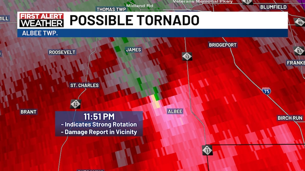 Albee Township Rotation on Radar