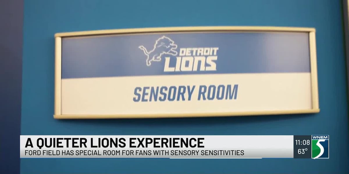 Ford Field sensory room returns for Detroit Lions’ home opener