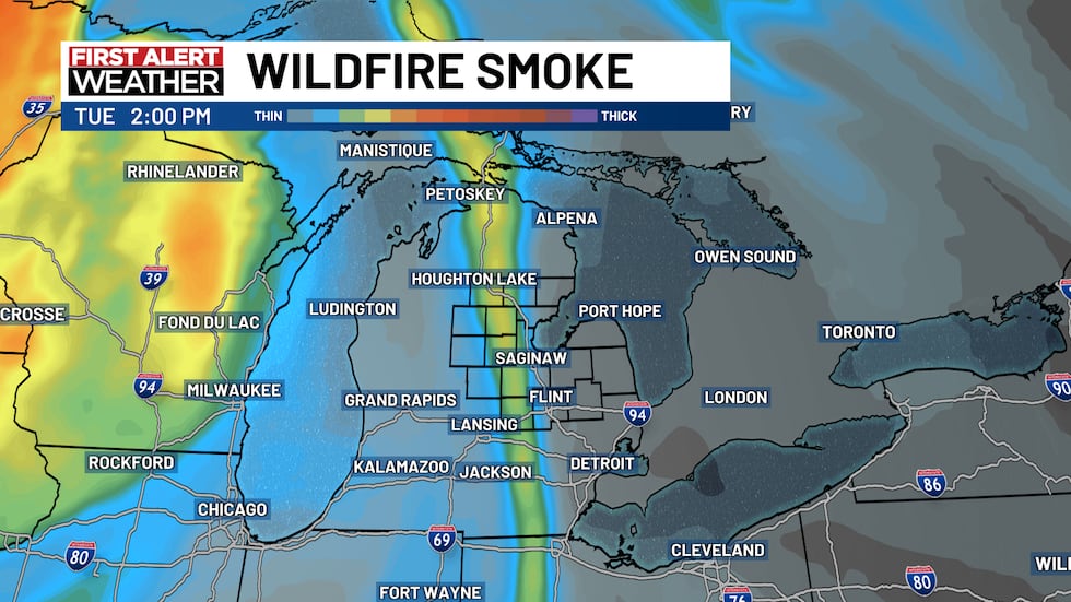 Bench Fire Map First Alert Blog: Wildfire smoke overhead this week