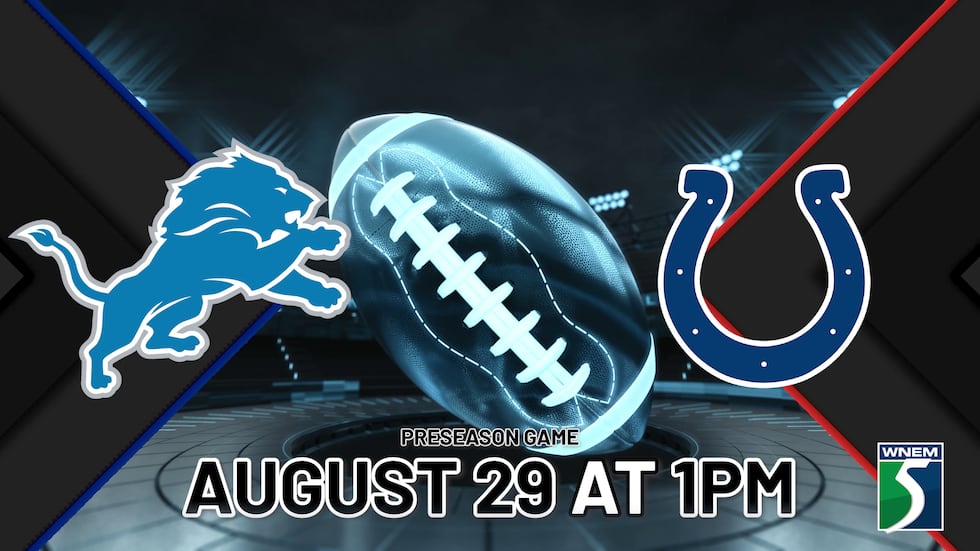 Watch the Detroit Lions match against the Colts Saturday on TV5.