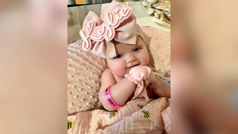 Kylie Overfield was born with an extremely rare genetic lung condition called surfactant...