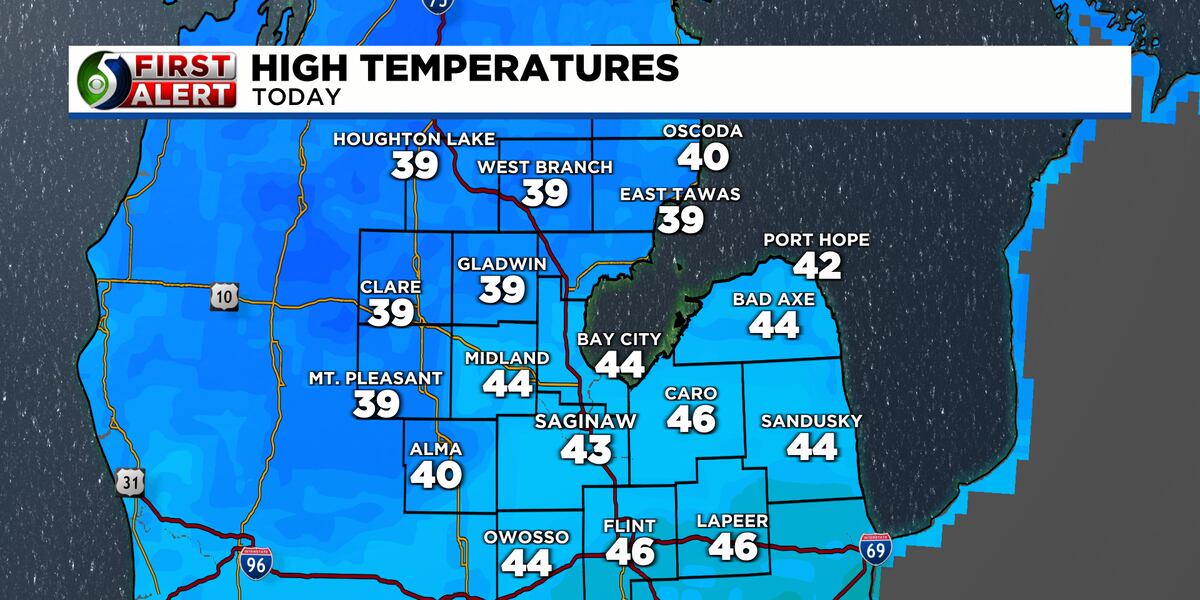 First Alert Icy roads north early and school closings, then turning warmer