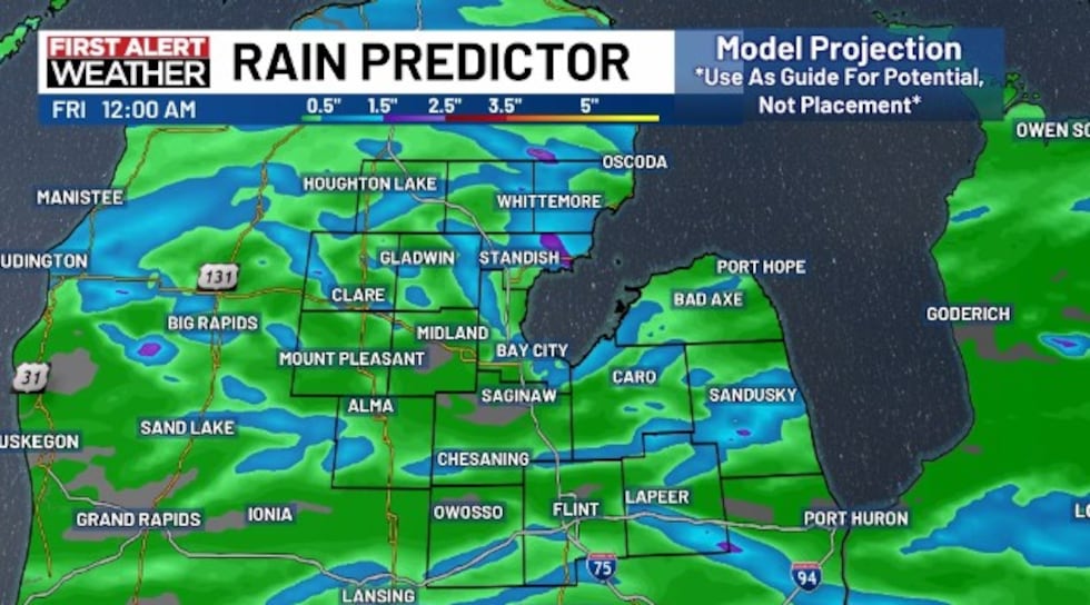 A look at how random and variable rainfall totals could be.