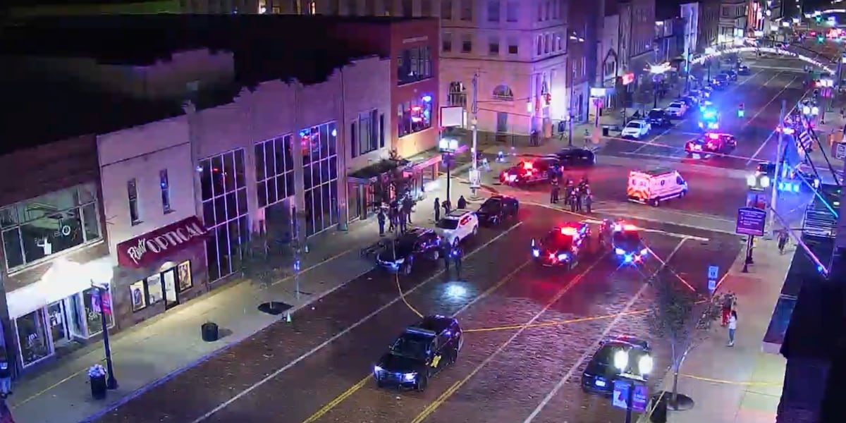 Heavy police presence in downtown Flint