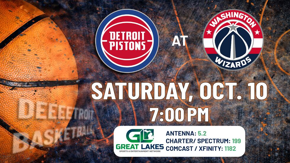 Detroit Pistons will play the Washington Wizards on Saturday, and there’s a new way to watch.