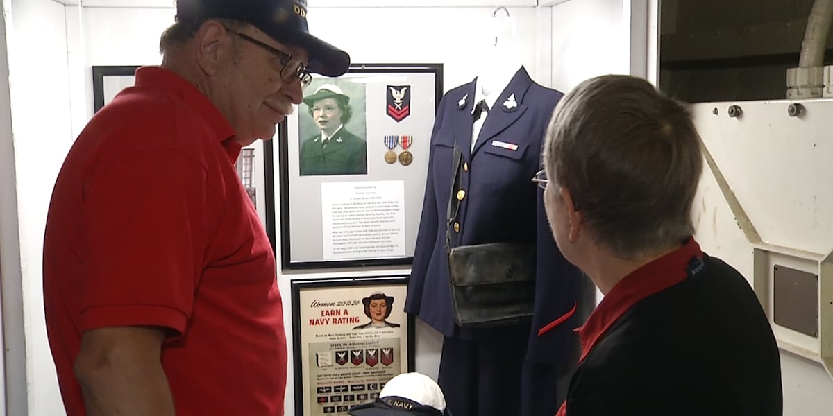 Dolores Demo Maillette's uniform is the first woman's uniform represented on the ship