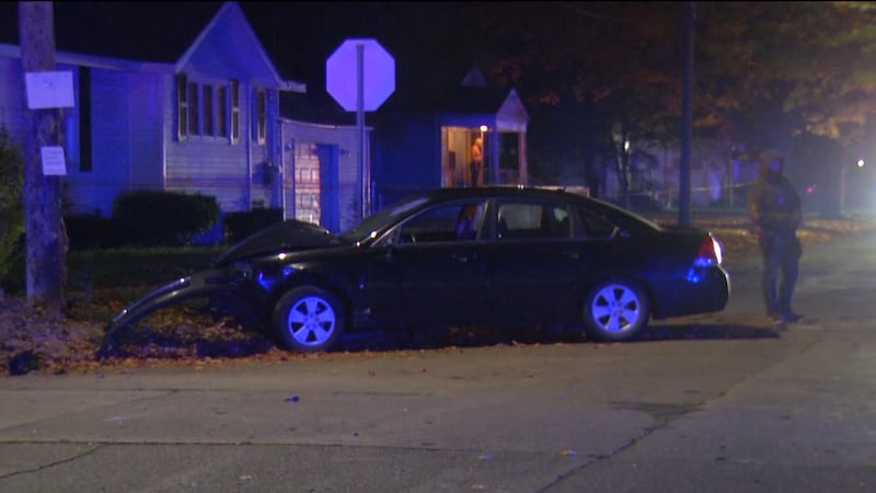 Police have converged at Cooper Avenue and Mershon Street on Saginaw's west side after a car...