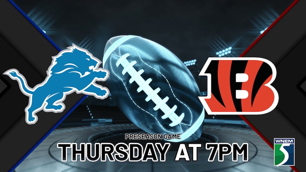 The Detroit Lions will play its first preseason game against the Cincinnati Bengals.