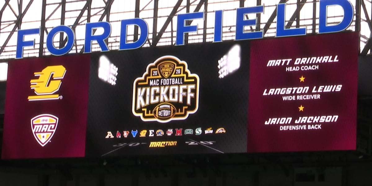 Central Michigan travels to Ford Field for MAC Football Media Day