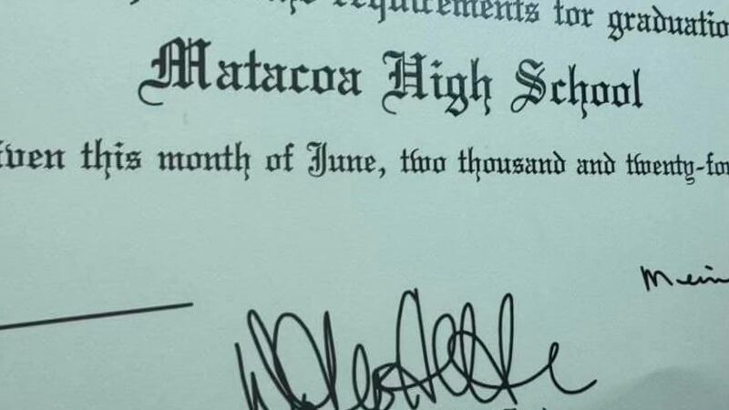 A spokesperson for Chesterfield County Public Schools says new diplomas for Matoaca High...