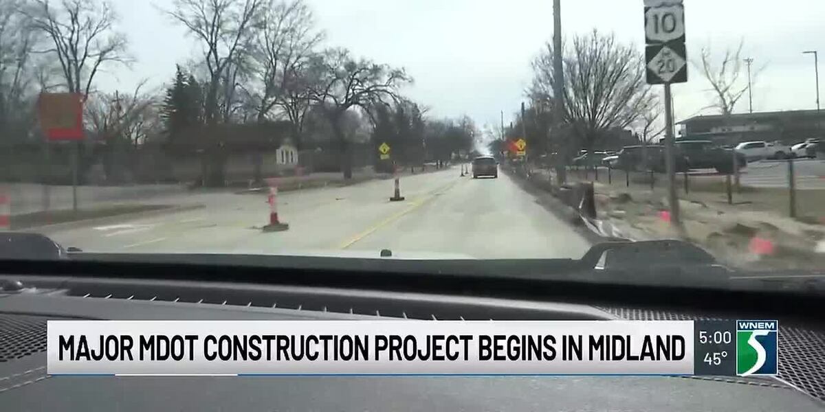Mdot R Major MDOT construction project begins in Midland
