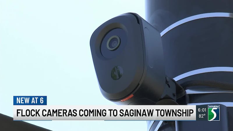 Saginaw Township is getting 34 Flock safety cameras after the board of trustees approved the...