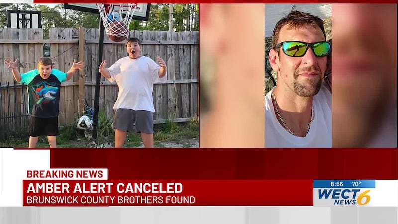 The Brunswick County Sheriff’s Office said 9-year-old Chance Wilcox and 11-year-old Wyatt...