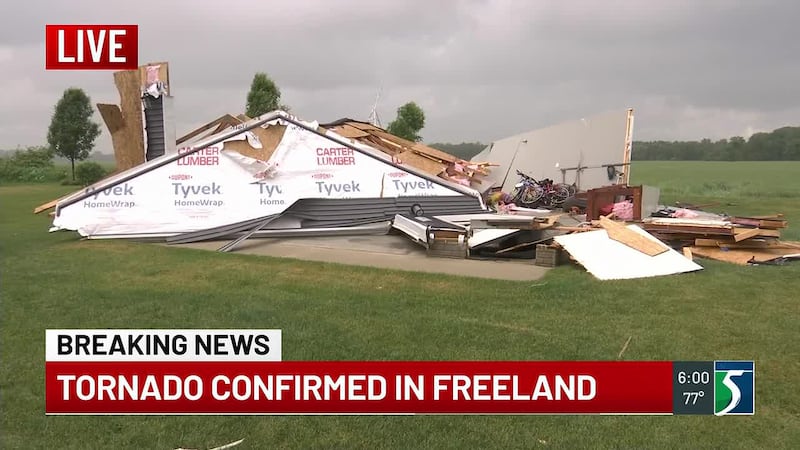 An EF-1 tornado caused some destruction in Freeland on June 9.