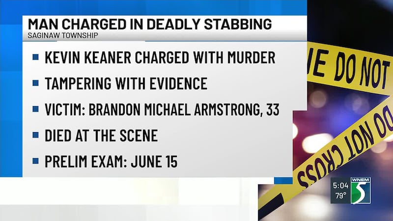 Kevin Keaner is accused of murder and tampering with evidence, according to court documents.