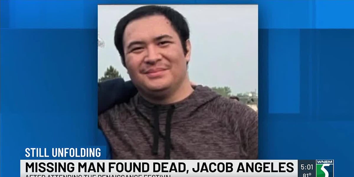 Missing Jacob Riley Missing man Jacob Angeles found dead
